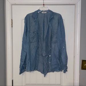 Plus size jean shirt
